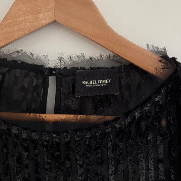 NWOT Rachel Comey Reunion Top in Black Burnout Lurex Velvet Size 6 - Picture 9 of 11